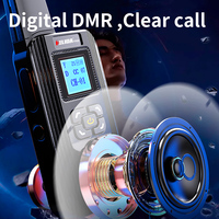Sistema de Intercomunicación Inalámbrico DMR Manos Libres UHF 3km Comunicación Bidireccional en Tiempo Real para Hogar Oficina Hotel
