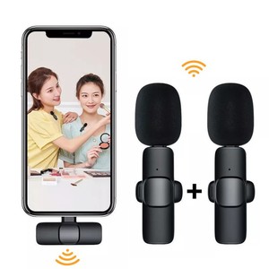 Micrófono Lavalier inalámbrico para Android iPhone Ordenador portátil Micrófono inalámbrico para iPhone 12 13 14 15 16 17 Chip de reducción de ruido - Product Image 1