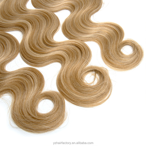 ผมต่อแบบ Double Drawn ของแท้จากรัสเซีย  จัดเรียงเกล็ดผม  แบบ Blonde Russian Hair  หนาแน่นเป็นพิเศษ  แบบ Piano Genius Weft - Product Image 4