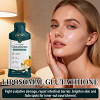 OKTW Glutathion Liposomal Liquide avec Bioflavonoïdes Fibres Prébiotiques Saveur Agrumes Vanille Anti-âge Éclaircissant Complément Alimentaire pour la Peau
