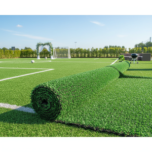 Césped Artificial Económico de 50 mm de Altura, Césped Sintético de PE para (Fútbol, Fútbol Sala) Paisajismo, Rollo para Uso en el Hogar y Bodas - Product Image 3