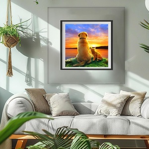 SONGWOOART diamant <span class=keywords><strong>peinture</strong></span> cadeau d'anniversaire perceuse complète cristal strass broderie photos Animal <span class=keywords><strong>chien</strong></span> 5D diamant <span class=keywords><strong>peinture</strong></span> Kit - Product Image 2