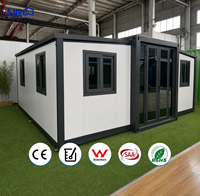 Maison conteneur modulaire portable et extensible, avec structure en acier, pliable, pour bureau à domicile, spacieuse et à installation rapide