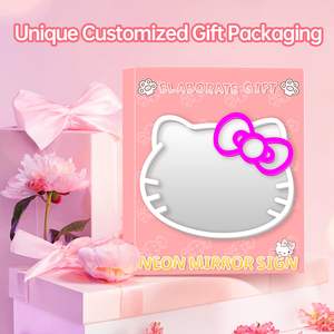 Hello Kitty LED Leucht reklame Kawaii Anime Cat Light, Spiegel Acryl Körper, IP67 wasserdicht, geeignet für Mädchen Raum dekoration - Product Image 2