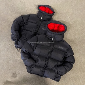 Fashion Winter Custom High Quality Zip up Down <b>Jackets</b> for <b>Men</b> Detachable Ultra <b>Light</b> Duck Coat Bubble Puffer Fluffy Down <b>Jacket</b> - Product Image 1