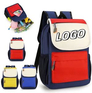 X418 Wholesale Custom Logo <b>Children</b> School Bags Teenagers <b>Backpacks</b> Primary School Bag Factory Waterproof for Boys Girls Kids Ox - Product Image 1
