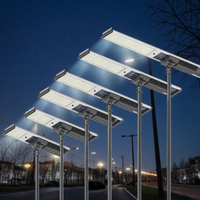 Fabricante de Farolas Solares LED Integradas Todo en Uno, Personalizadas de 500w 100w 150w 200w, con Control Remoto, Impermeables IP65 para Exteriores