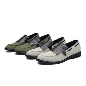 รองเท้าโลฟเฟอร์ลำลองหรูหราสำหรับผู้ชาย รองเท้าออกซ์ฟอร์ดหนัง รองเท้าใส่ทำงาน รองเท้าแต่งงาน รองเท้าแบบคลาสสิกสำหรับผู้ชาย - Product Image 6