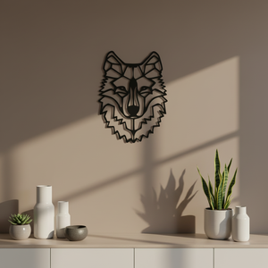 Ornamento da Parete in Metallo a Forma <span class=keywords><strong>di</strong></span> Testa <span class=keywords><strong>di</strong></span> <span class=keywords><strong>Lupo</strong></span> Vichingo WJD11, Decorazione Artigianale per Soggiorno e Ufficio - Product Image 4