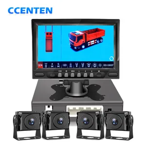 CCENTEN 360 sistema di telecamere panoramiche 360 monitoraggio Loop di registrazione con auto Dvr 1080P per visione notturna telecamere per auto