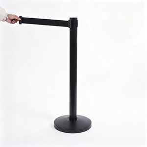 Barriera Retrattile con Pulsante di Arresto di Emergenza per il Controllo di Folla in Movimento - Product Image 1