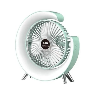 Symphony Flash Lighting Mini ventilador de soporte de mesa de alta calidad con luz RGB USB recargable para el hogar ventilador portátil de refrigeración - Product Image 2
