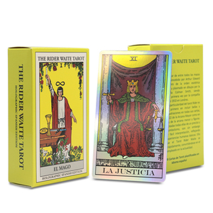Cartas de Tarot Personalizadas en Español, Cartas de Tarot de Papel Láser de Alta Calidad con Guía, Cartas de Tarot para Adivinación Casual - Product Image 4