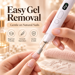 Lima Eléctrica Portátil para Uñas, Herramienta de Cuidado de Uñas con Luz LED para Manicura y Uso en Salón - Product Image 3