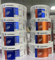 Autocollant enroulable certifié biologique et imperméable pour bocaux de produits alimentaires et de compléments alimentaires