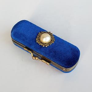 סיטונאי אופנה באיכות קטיפה נסיעות מיני נשים שפתון תיק עם מראה ו hasp - Product Image 2