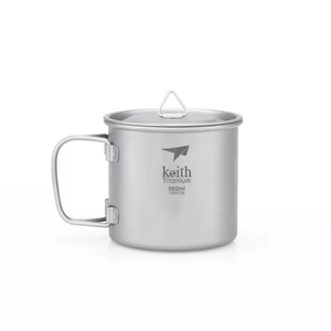Gobelet en titane moderne et ultraléger de 350 ml, personnalisable, écologique, pour le camping, le café, la bière, portable pour l'extérieur - Product Image 1