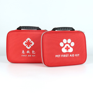Trousse de premiers secours portable en EVA, sac vide à 2-3 compartiments avec fermeture éclair, pour utilisation en extérieur, en voiture, à la maison, en cas d'urgence pour animaux de compagnie - Product Image 2