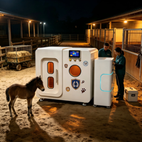 Chambre hyperbare à oxygène pour animaux de compagnie professionnelle 1,3 ATA pour usage vétérinaire, thérapie HBOT sûre pour les poneys et les petits animaux