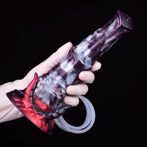 NNSX Silicone Squirting Horse <b>Dildo</b> Animal Cock for Women Vaginal Anal Massage Stimulator Ejaculating <b>Dildo</b> Sex Toys - Product Image 3