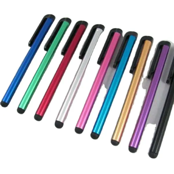 Kim Loại Nhôm Màn Hình Điện Dung Stylus Pen Cảm Ứng Pen Handy Pen 11 Màu Sắc Cho iPad iPhone Samsung Huawei Điện Thoại Di Động Tablet PC