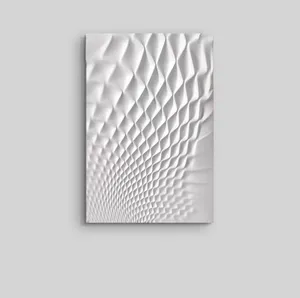 Modern simple handmade stereoscopic mdf wave pattern abstract decoration painting wall art creative living room relief painting
