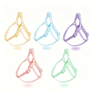 Waterproof PVC Step In <b>Dog</b> <b>Harness</b> Luxury Fashion <b>No</b> <b>Pull</b> Adjustable Designer Custom Pet <b>Harness</b> Collar Leash Set - Product Image 2