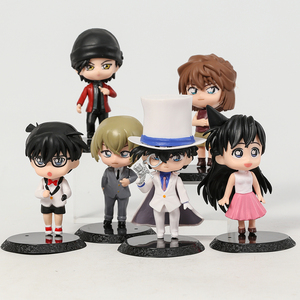 6 unids/set <span class=keywords><strong>Detective</strong></span> <span class=keywords><strong>Conan</strong></span> Anime figura con Base Anime figura de juguete modelo de 10cm - Product Image 6