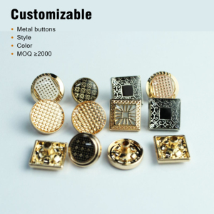 Nút chụp Hợp kim kẽm 12mm cho Nam nút áo kim loại hình chữ nhật với trang trí hạt cho hàng may mặc và quần áo - Product Image 1