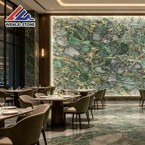 Lastra di Marmo Verde Smeraldo Brasiliano di Lusso Wenlei, <span class=keywords><strong>Pietra</strong></span> Naturale Impermeabile per Cucina, Bagno, Pareti, Pavimenti e Piani di Lavoro Interni - Product Image 4