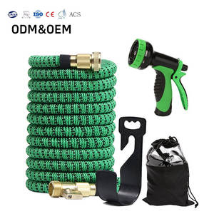 Tuyau d'arrosage extensible magique en polymère CNS Standard 50 pieds, haute pression, durable, antirouille, pour lavage de voiture - Product Image 1