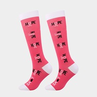 Mode infirmière chaussettes de Compression confortable Durable 20-30 Mmhg chaussettes de course mollet Compression Marathon course genou chaussettes hautes