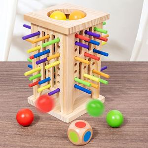 Regalos de Cumpleaños para Niños y Niñas, Juego de Mesa de Madera Creativo Montessori, Diversión Familiar en Viajes - Product Image 1