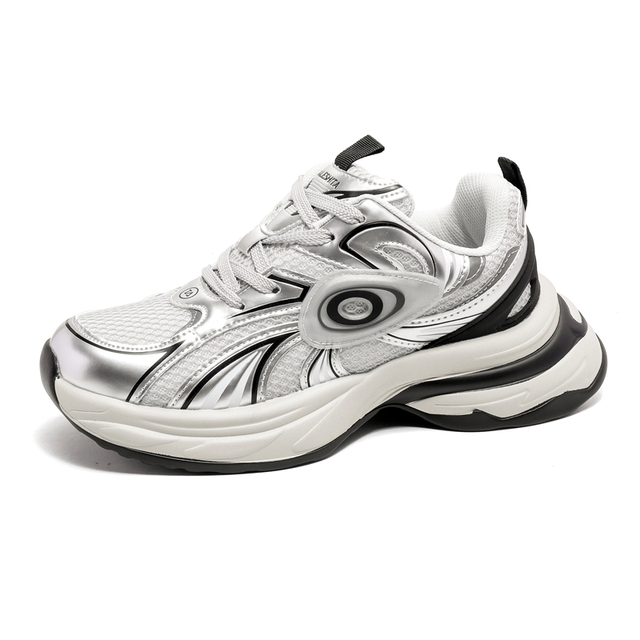 Turbo Platform Booster Men's Retro Fashion Running Sneakers High Sense Daddy Shoes Height Increasing Feature Mesh Summer Spring