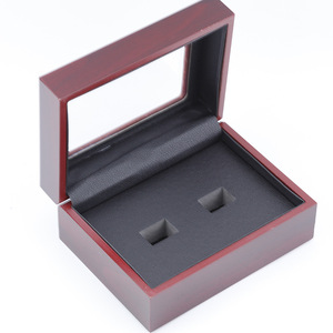 Champion <strong>Luxury</strong> Wooden <strong>Championship</strong> <strong>Ring</strong> <strong>Display</strong> <strong>Box</strong> Rectangle 2 Slots 3 Slots 6 Slots Big Hole <strong>Ring</strong> Insert for Jewelry - Product Image 5