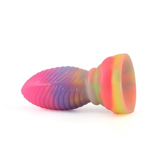 2022 YOCY Butt Plug XXL Anal Sex Toys Soft Penis With Suction Cup Strapon <b>Dildo</b> Liquid Luminous Silicone <b>Dildos</b> for Man Woman - Product Image 3