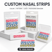 Bandes nasales OEM ODM pour remodelage du nez, couleur chair, non-tissées, patchs de remodelage du nez pour le sommeil nocturne, logo personnalisé