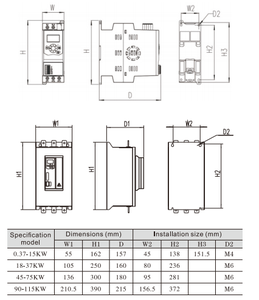 Hiệu suất cao Khởi động mềm Giảm giá Lớn siêu chất lượng AC điều khiển ba giai đoạn động cơ 0.4-137kw Khởi động mềm 380 440V - Product Image 5