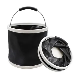 10l Blue Multi-function Collapsible <strong>Bucket</strong> Car Wash Portable Collapsible <strong>Folding</strong> <strong>Bucket</strong> Red - Product Image 1