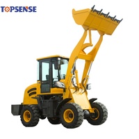 Topsense Vente en gros Nouveau 4WD 0,8 tonne 1 tonne 1,5 tonne 2 tonnes 2,5 tonnes Machines de construction Mini niveleuse niveleuse chargeuse sur pneus