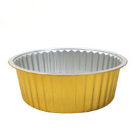 Barquettes en aluminium doré réutilisables WB Heavy Duty pour plats à emporter, 4000/5000 ml, avec couvercle