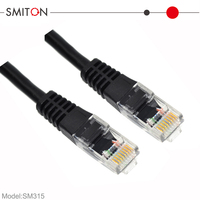 Parche de Cable de Red Ethernet RJ45 UTP Cat5e Opciones de Cobre de PVC 0,25 m 0,5 M 1m 2m 3M 5M 6m 10M 20M 30m 40m 100M