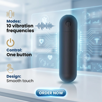 Mini vibromasseur à 10 modes de vibration, étanche, rechargeable par USB, pour une utilisation portable en voyage, jouets sexuels pour femmes