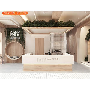 Rak kedai kopi kayu ide dekorasi kustom Cafe <span class=keywords><strong>Store</strong></span> rak pajangan toko kopi mebel toko ritel - Product Image 5