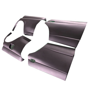 Pour 1990-1994 <span class=keywords><strong>Nissan</strong></span> Skyline R32 4 portes 4 <span class=keywords><strong>DR</strong></span> panneau de quart arrière (4 pièces/ensemble) fibre de verre FRP - Product Image 1