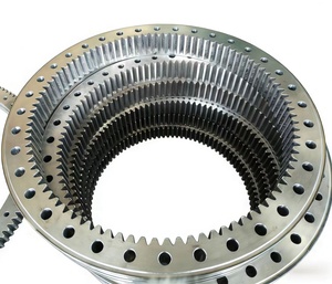 Groothandel op maat gemaakte graafmachine draaikranslager dubbele rij gelijke diameter kogel binnenverzetting draaikransring - Product Image 1