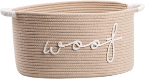 Woof bền bông sợi dây thừng con chó đồ chơi lưu trữ giỏ xử lý lớn Pet đồ chơi <span class=keywords><strong>bin</strong></span> nhai đồ chơi chăn Dây Xích tổ chức con chó con Thùng - Product Image 3