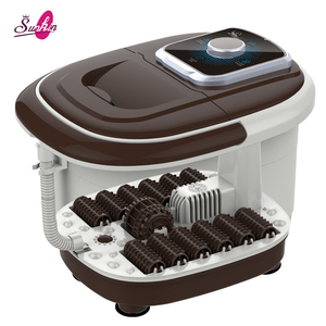 Appareil de massage des pieds électrique Sunkin à température constante, avec séparation eau-électricité, nœuds d'acupression simulés, massage à bulles d'oxygène et lumière rouge - Product Image 5