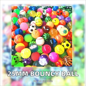 Pelota de Goma Elástica de 25 mm de Diámetro, Juguete Deportivo con Diferentes Diseños para Niños, Pelota que Rebota de 2.5 cm, Juguete para Niños - Product Image 2