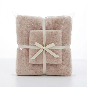 Super Soft Absorbent Quick-Dry Hypoallergenic Microfiber Bath <b>Towel</b> Gift <b>Set</b> Custom Logo Polyester Jacquard Technique for Adult - Product Image 1